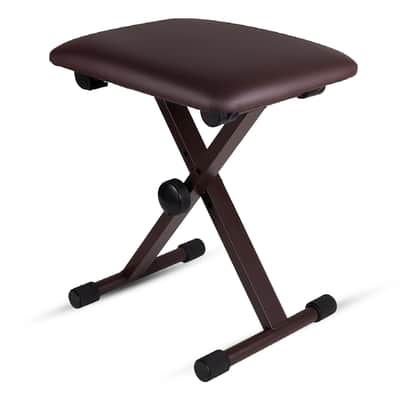5 Core Keyboard Bench 2 Inch Padded Cushioned Piano Stool Height Adjustable 19" Guitar Seat Portable image 3