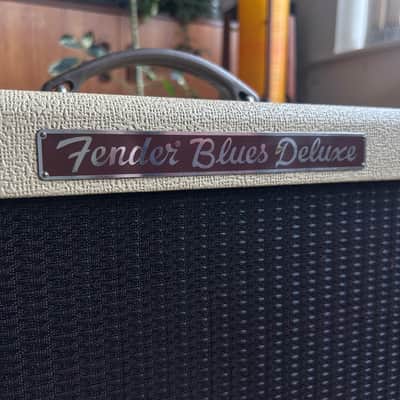 Vintage Rare Limited Edition Tolex Oxblood Grill Fender Blues Deluxe 2-Channel 40-Watt 1x12" Guitar Combo 1993 - 1996 image 7