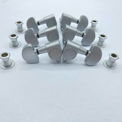 Matte Chrome Guitar 3R3L Machine Heads Tuning Pegs image 5