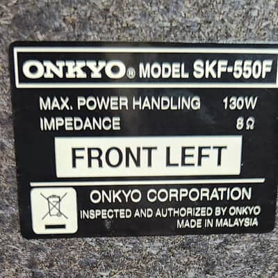 Onkyo Onkyo SKF-550F are wired, 3-way front/left-right satellite speakers 90s  - Black image 7