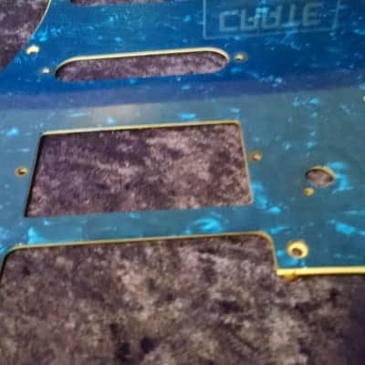 1990s Mighty Mite Blue Pearl B/W/B 3ply SSH Start Pickguard image 2