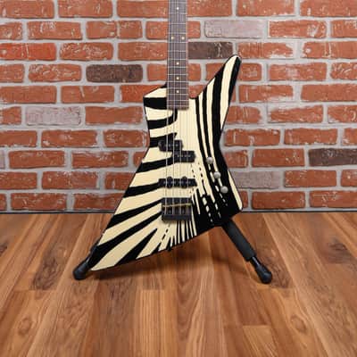 Charvel Explorer Bass Zebra Graphic 1984 w/OHSC image 4