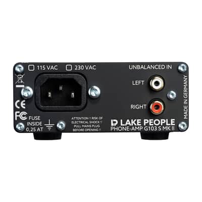 Lake People LP-G103-S-MKII Cinch Stereo Headpone Amplifier for recording and livesound image 2