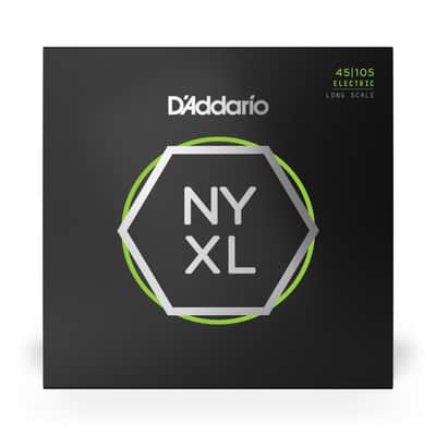D'Addario NYXL45105, Set of Long Scale Electric Bass Strings, Light Top / Med Bottom, 45-105 image 2