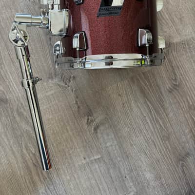Ludwig Backbeat 12 Inch Tom Drum With Mount For Drum Set Burgundy Sparkle image 1
