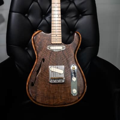 Legacy Claro Walnut Hollow Telecaster - Custom Guitar - Hand Made 2024 - Natural Satin Nitro image 12