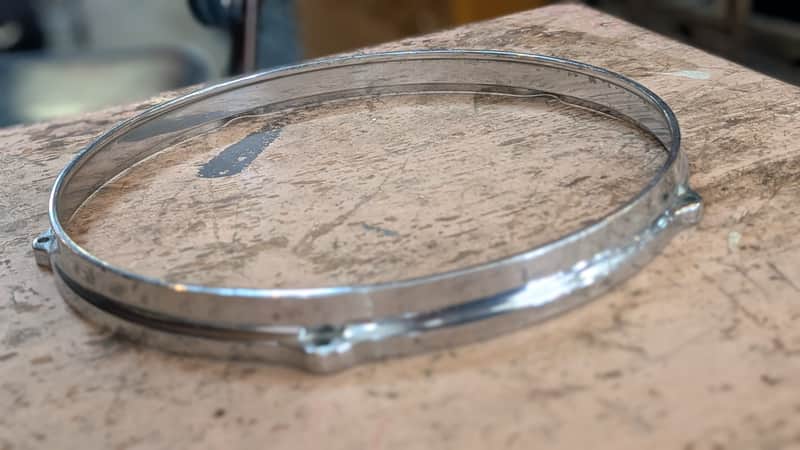 Gretsch Vintage 12" Diecast hoop 5 hole - Chrome image 1