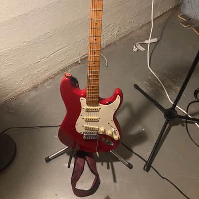 Torino Red Squier II Standard Stratocaster with Maple Fretboard (Made in Korea) 1989 - 1992 image 2