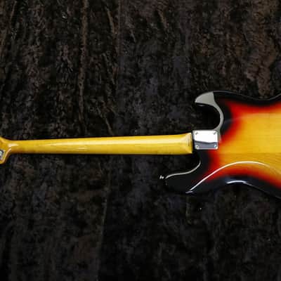 Left Handed Fender Japan '62 reissue JAZZ BASS JB62-LH ALDER body 3Tone Sunburst image 11