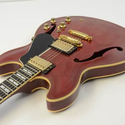 1984 Yamaha SA2000 Semi Hollow Electric Guitar - Cherry w/Case - SA-2000 image 10