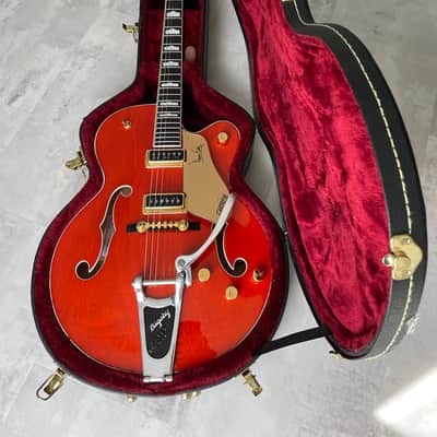 Gretsch G6120DE Duane Eddy model 1997 desert sunrise (rouge orangé) image 9