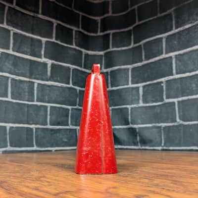 Red 7½" Cowbell – Bright, Cutting Tone – Live‑Ready Projection – Player‑Grade image 8