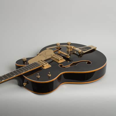 Gretsch G-6136TBK Black Falcon Arch Top Hollow Body Electric Guitar (2011), ser. #JT11051997, original black hard shell case. image 7