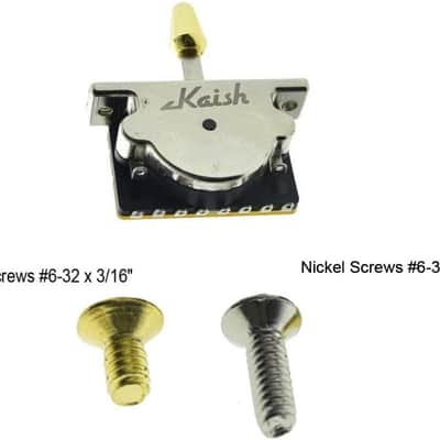 Heavy Duty 3 Way Guitar Pickup Lever Switch Pickup Selector Switch for Strat Tele with Plastic Gold Tip image 3