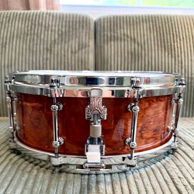 Ludwig Classic Maple Exotic Bubinga 14x5 Snare — Tube Lugs, Die-Cast Hoops, P86 image 10