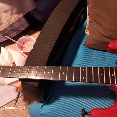Moon Stratocaster 1987 - Red image 6