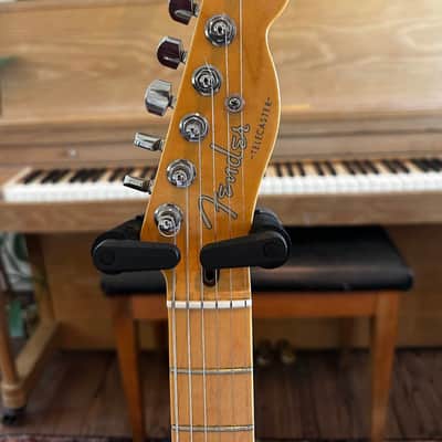 Fender American Deluxe Ash Telecaster 2014 - white blonde, upgrades image 5