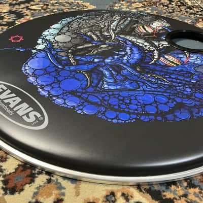 Evans Danny Carey / TOOL 22” Monster Mash Bass Drum Head W/Mic Port image 8