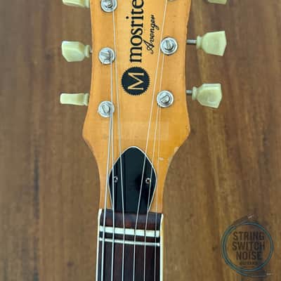 Mosrite Avenger Guitar, The Ventures Model, Aged White, MIJ 1970s image 9