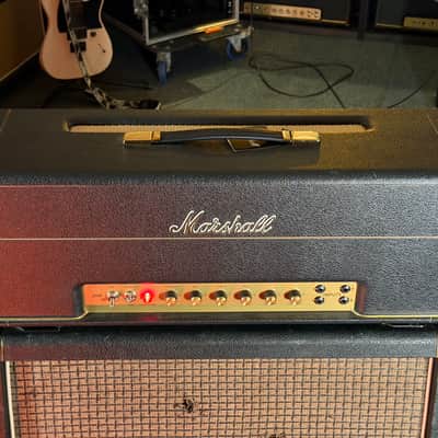 Marshall 1959HW Handwired JMP Reissue 2-Channel 100-Watt Guitar Amp Head 2020 - Black image 4