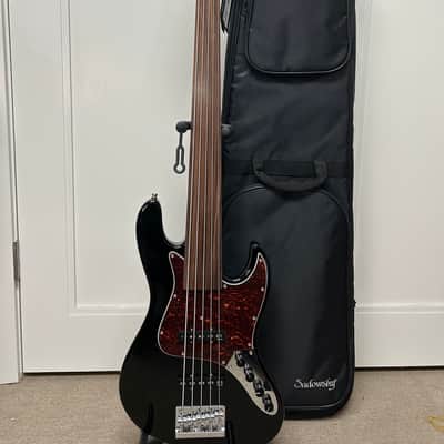 Sadowsky MetroExpress Vintage J/J 5 String Fretless Bass Guitar - Black image 1