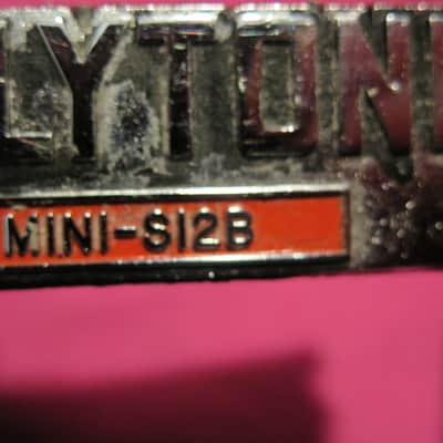 vintage Polytone metal logo for MINI-s12B mini-brute S12L baby brute amp amplifier image 10