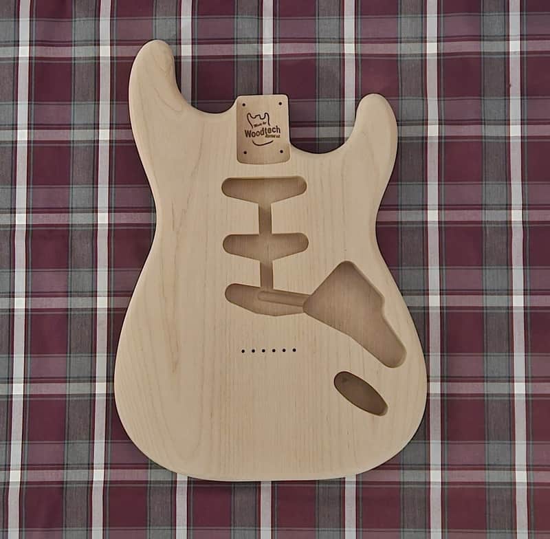 Woodtech Routing - 2 pc. Alder Hardtail Stratocaster Body - Unfinished image 1