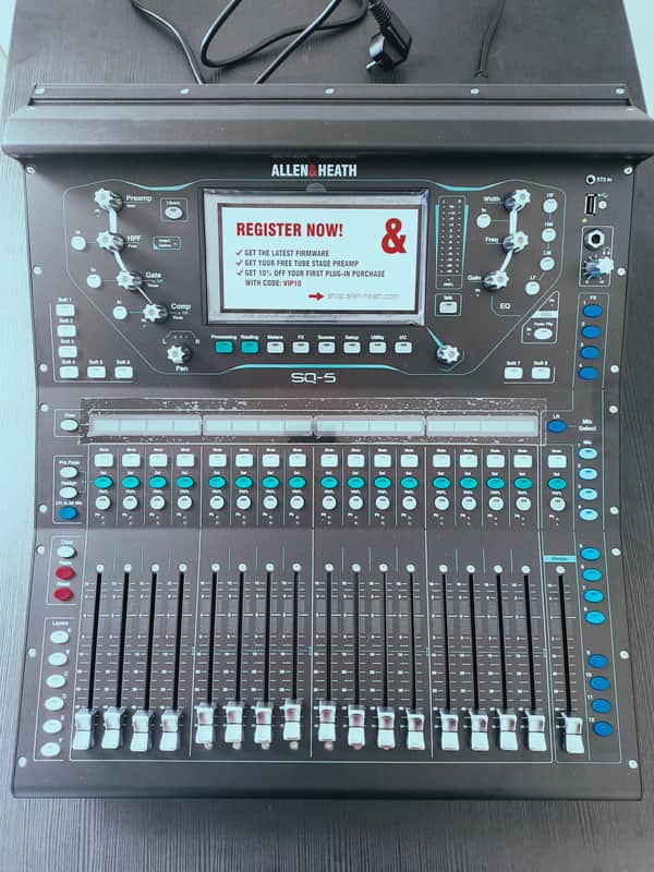 Allen & Heath SQ-5 48-Channel Digital Mixer/USB Interface 2017 - Present - Black image 1