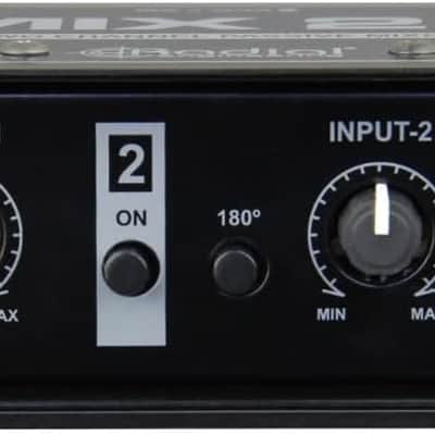 Radial Engineering Mix 2:1 Two-Channel Audio Combiner & Mixer Bundle with Pig Hog 10ft Microphone Cable and Liquid Audio Instrument Polishing Cloth - 2 Channel Mixer, Audio Merger image 6