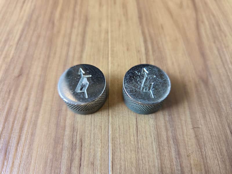 Set of Vintage 1960's Gretsch Chrome Guitar/Bass Control Knobs! image 1