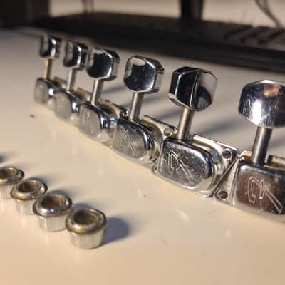 Vintage Fender F Tuners Set 1970s - Nickel image 9