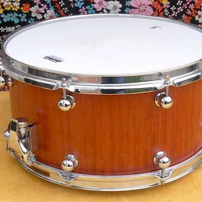 JOSHUA TREE 14"x7" Bubinga Custom Snare, usato. image 2