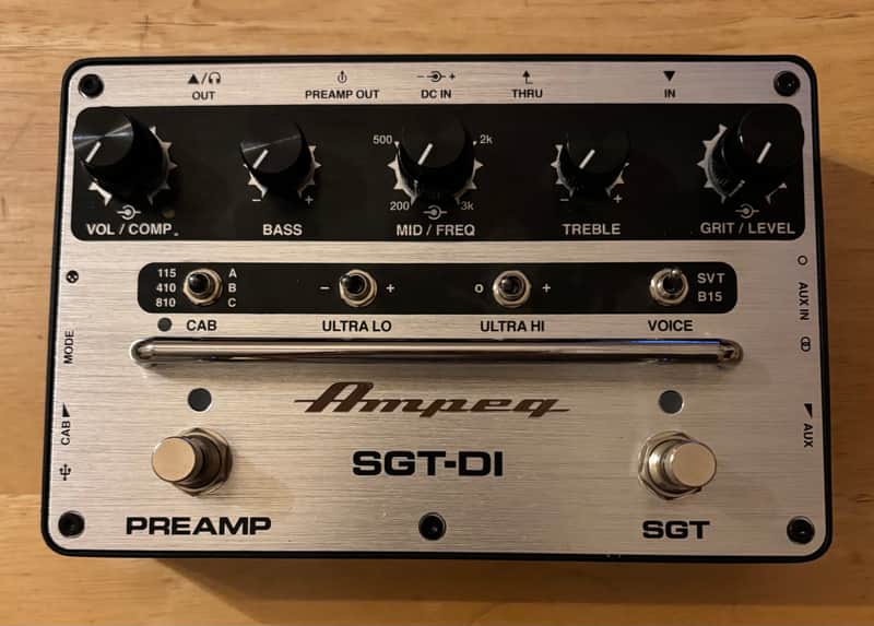 Ampeg SGT-DI Bass Preamp / DI 2023 - Present - Silver / Black image 1