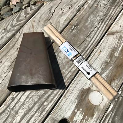 JCR  Handheld cowbell W/ 2 Piece stick pack. ( 3 item bundle ) image 1