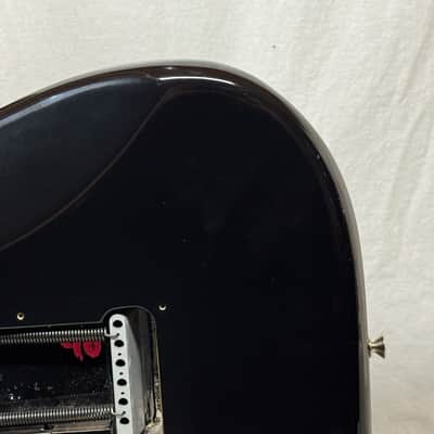 Fender American Deluxe Fat Stratocaster HSS Guitar with Case 2000 - Black / Rosewood fingerboard image 11