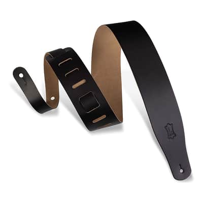 Levy’s Leathers M26-BLK Acoustic Guitar Strap - Black image 1