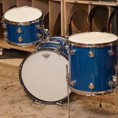 Camco 12/14/18" Drum Set - 1960s Blue Glass Glitter image 14