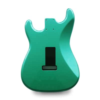Stratocaster Guitar Body SSS - Metallic Race Green - 2 Piece American Alder image 4