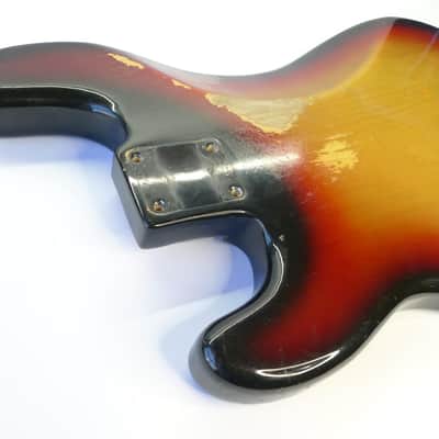 Vintage 1975 Fender P-P Precision Bass Double P-Bass Sunburst 4-Bolt Body mid-1970s image 13