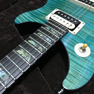 Gibson Custom Shop Tak Matsumoto DC Standard Flametop Aqua Blue image 7