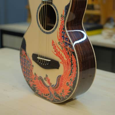 Batiksoul Guitars No.#120 - Parlor Batik Cendrawasih Geni image 5