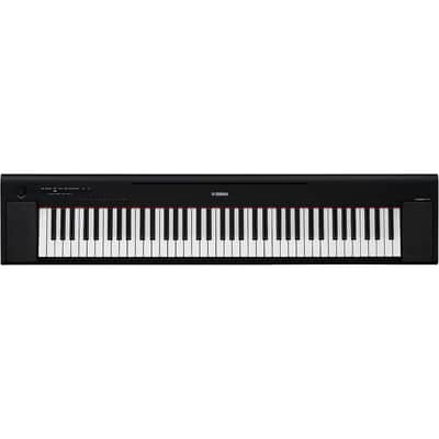 Yamaha Piaggero NP-35 76-Key Portable Keyboard With Power Adapter Regular Black image 1