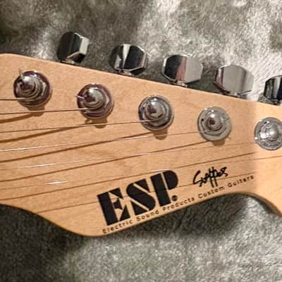 ESP Original Snapper CTM Burl with Rosewood Fretboard 2020 - Present - Nebula Pink Purple Burst image 7