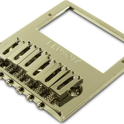 Kluson Contemporary Humbucker Bridge For Fender Telecaster With Brass Saddles Nickel