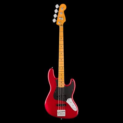 Fender American Ultra II Jazz Bass Maple Fingerboard Sinister Red With Case - Serial # US24011161 - Demo image 2