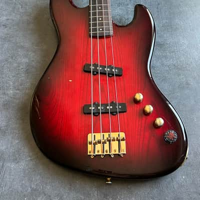 Tokai Custom Edition Jazz Bass Made in Japan 1991 - Transparent Red image 17