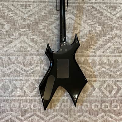 B.C. Rich Warlock NJ Series Onyx Widow Headstock w/Original Hardshell Case image 5