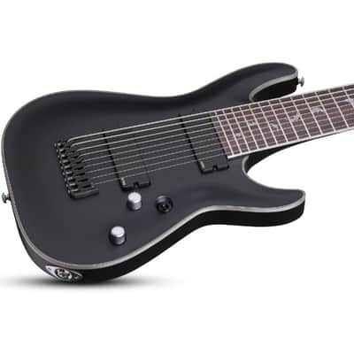 Schecter Damien Platinum-9 9-String Electric Guitar Satin Black image 3