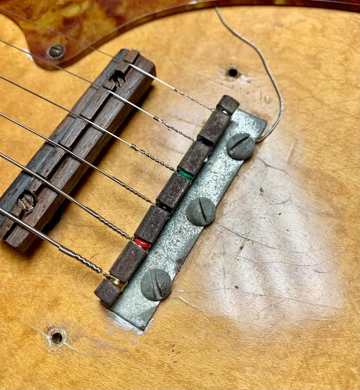 Kay Guitar tailpiece c 1960 flat top solid body k300 Coronado original vintage USA image 1