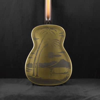 National Style O 14-Fret Antique Brass Weathered Finish image 6
